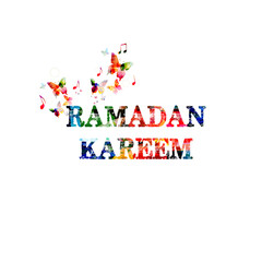  Ramadan Kareem colorful inscription