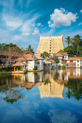 Fototapeta na wymiar Sri Padmanabhaswamy temple in Trivandrum Kerala India