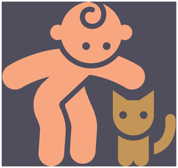 Kids activities color icon