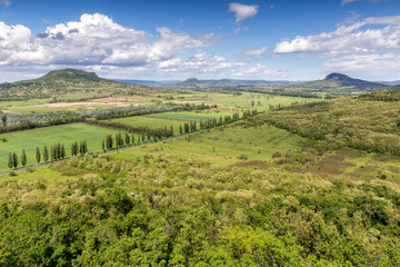 Landscape at volcanoes from Hungary