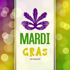 Mardi Gras carnival background - obrazy, fototapety, plakaty