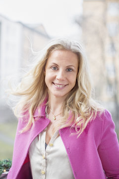 Portrait of businesswoman, Stockholm, Sweden