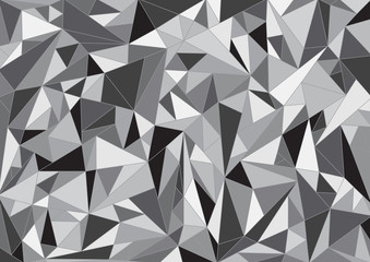 Abstract gray polygonal vector background