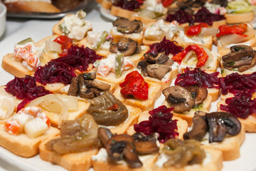 vegetarian sandwitches starters tapas