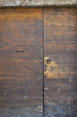 Old wood door