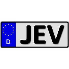 Nummernschild - Autokennzeichen für Jever
