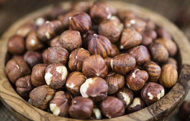 Heap of Hazelnuts (selective focus)