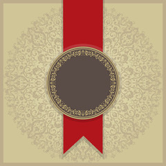 Vector lace pattern in Victorian style. Ornamental pattern for w