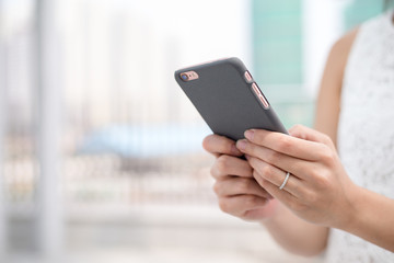 Woman use of cellphone