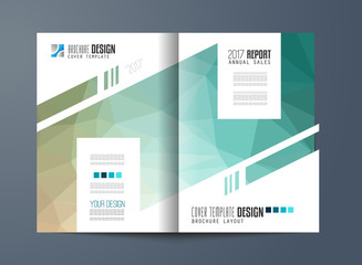 Brochure template, Flyer Design or Depliant Cover for business presentation and magazine covers, annual reports and marketing generic purposes.