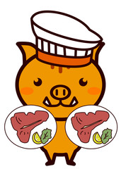 イタリア料理と動物シリーズ