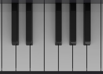 Naklejka premium PIANO - 3D