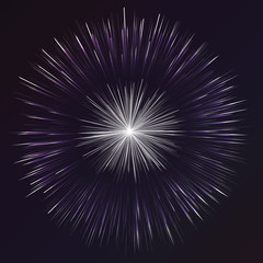 Vector background with fireworks effect