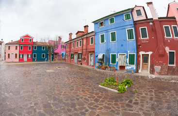 Fototapeta na wymiar wide view from the Burano island, Venice