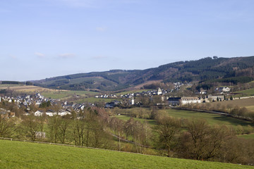 Fototapeta na wymiar Grafschaft im Sauerländer Schmallenberg