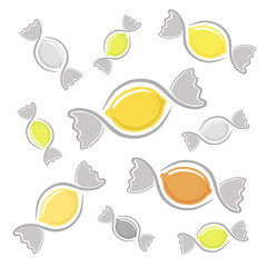 Candy with a lemon