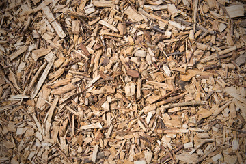 Holzspäne, Schreddergut als Hintergrund