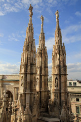 Fototapeta na wymiar Cathedral of Saint Mary in Milan, Italy