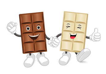 Chocolate bar characters.