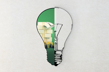 Idea and financial growth concepts