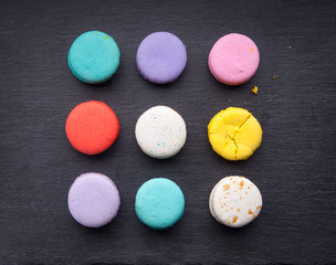 delicious French dessert macarons