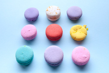 delicious French dessert macarons