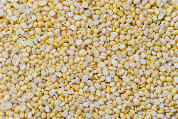 Yellow grains background. Top view