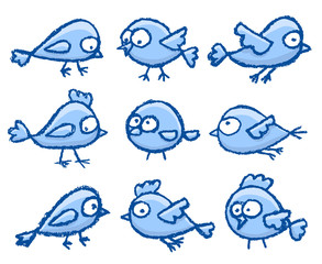 Fototapeta premium Cute little birds