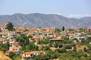 Fototapeta na wymiar Mediterranean village in Cyprus