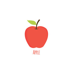 Apple icon.  Isolated Vector. Flat Vector