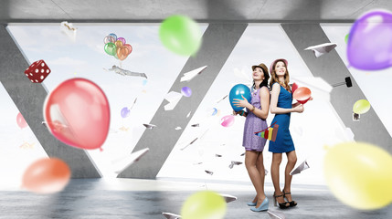 Fototapeta premium Preparing office party