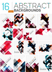 Collection of abstract backgrounds