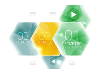 Colorful hexagon web box