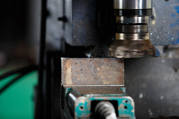 metal forming by manual milling machine