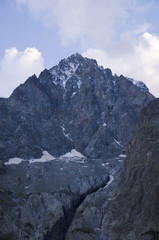 Fototapeta na wymiar Pointe Durand - mont Pelvoux (PN Ecrins / Hautes-Alpes)