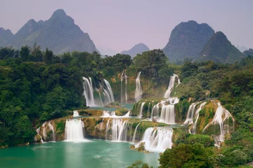 Fotobehang Detian Waterfall © nelik