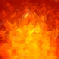 Fototapeten Shiny Red Vector. Abstract mosaic background with triangles shapes. © igor_shmel