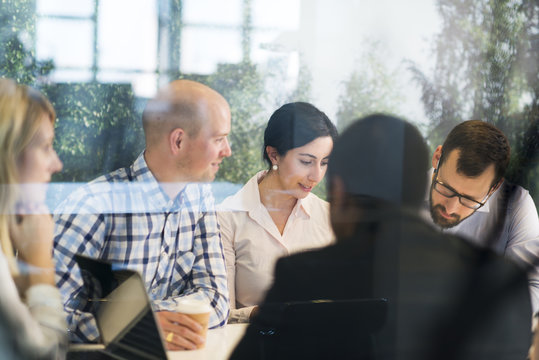 Business people at meeting