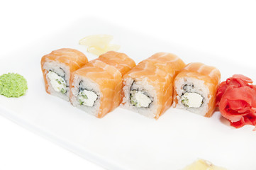delicious seafood sushi at a Japanese restaurant