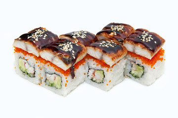 delicious seafood sushi at a Japanese restaurant