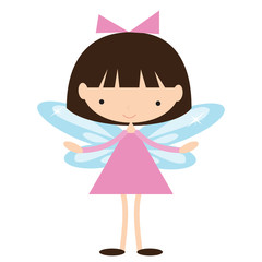 Cute garden fairy vector illustration
