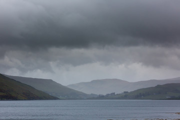 Regen über der Isle of Skye