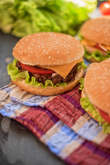 home made burgers