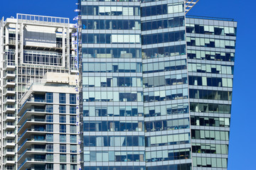 Big modern living and office building in Tel Aviv.  