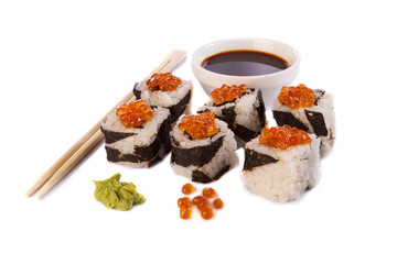 Roll the delicious sushi