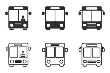 Bus icon set