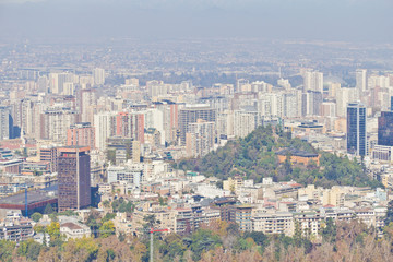 Fototapeta na wymiar Santiago city view
