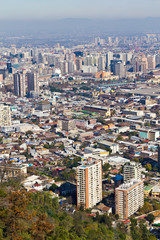 Santiago city view