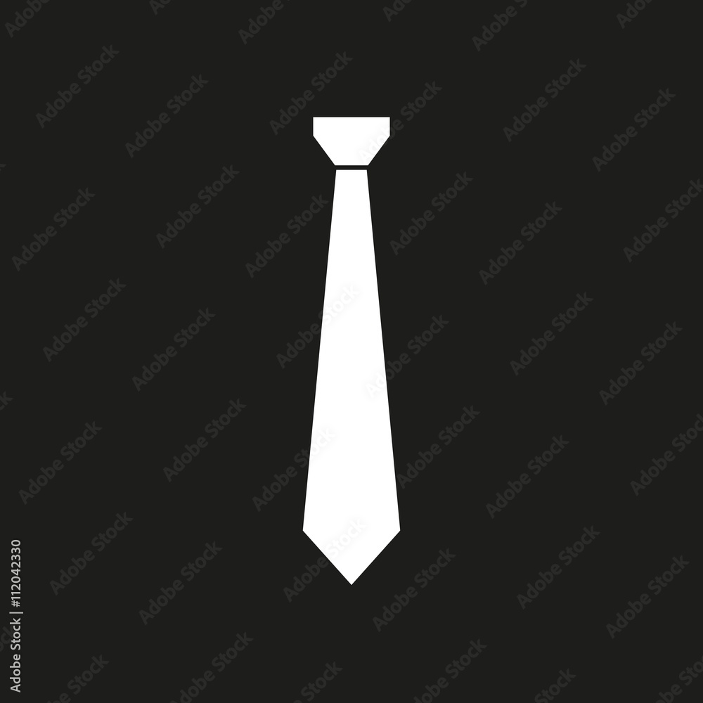 Sticker necktie - vector icon.