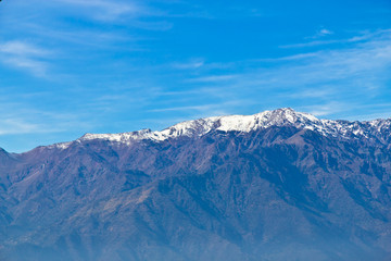Fototapeta na wymiar Santiago mountains